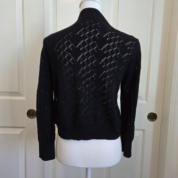 DAISY FUENTES WOMEN'S BLACK BOLERO SWEATER SZ MEDIUM - Picture 3 of 6